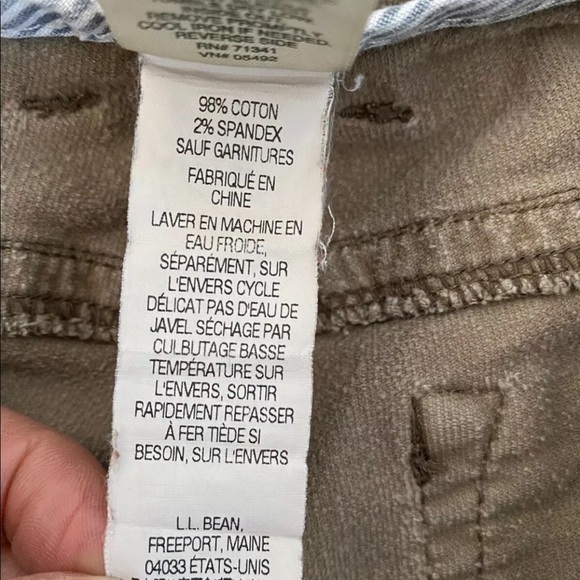 LL BEAN Corduroy Pants Favorite Fit Straight 6T - Picture 8 of 8